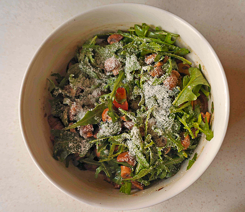 Champignon - Rucola - Salat mit Parmesan von 7ajnos7 | Chefkoch.de