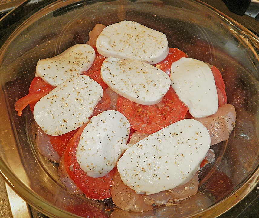 Hühnchenbrustfilet mit Mozzarella und Tomate von pmoen | Chefkoch.de