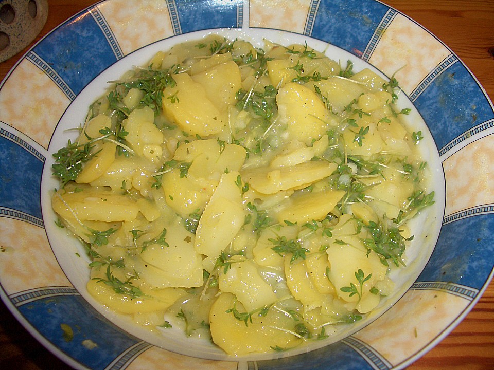 Kartoffelsalat mit Kresse