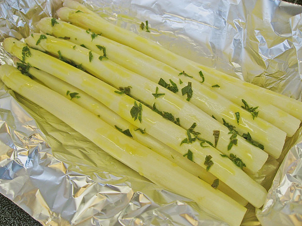 Spargel mit Mozzarella - Schinken - Päckchen von evalima | Chefkoch.de