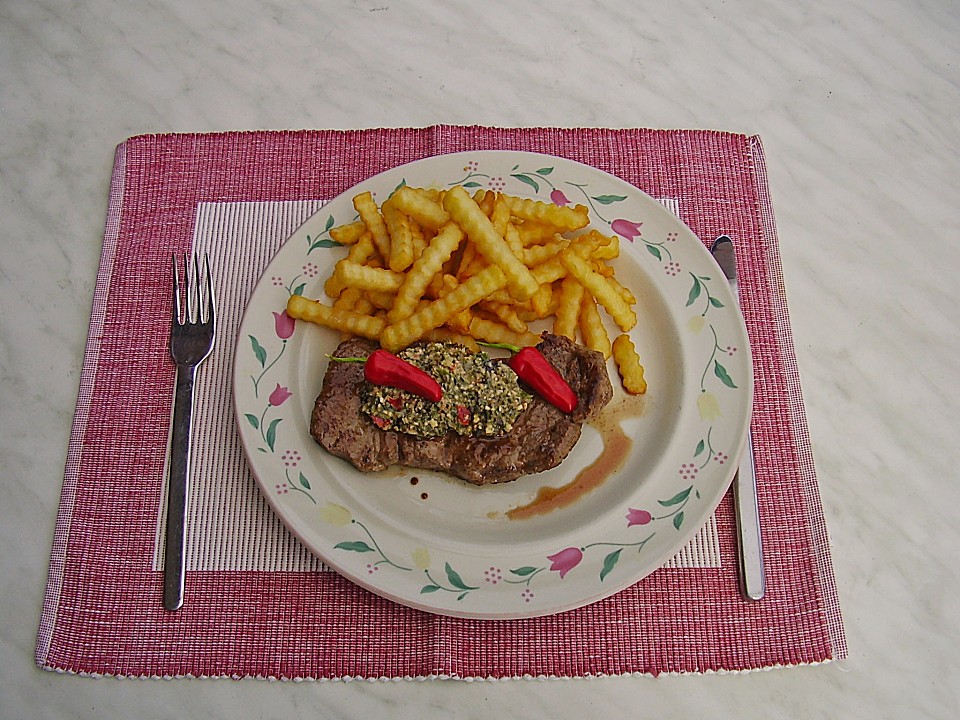 Rumpsteak mit Kräuterpaste von schnoeppi | Chefkoch.de