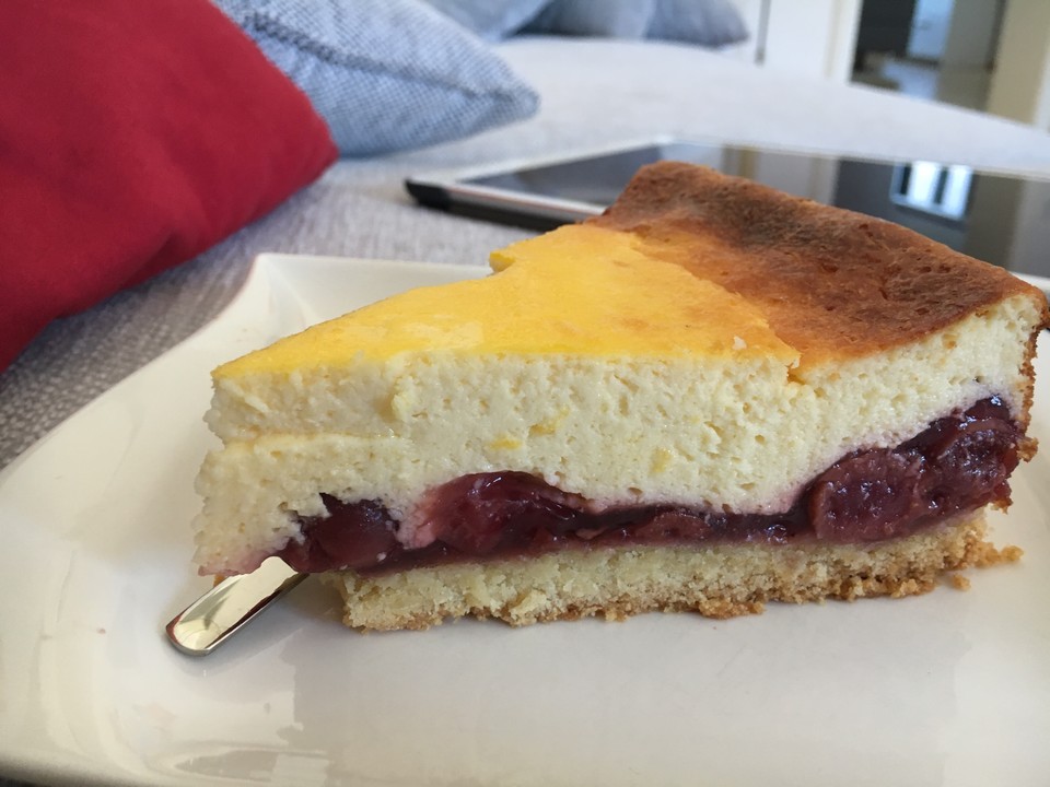 Cyberladys Käsekuchen mit Kirschen von Cyberlady | Chefkoch.de