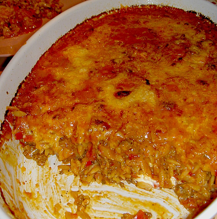 Kritharaki - Nudelpfanne mit Hackfleisch und Schafskäse von Barbara111 ...