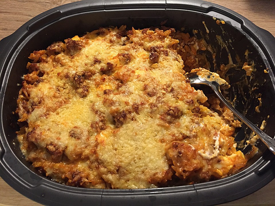 Kritharaki - Nudelpfanne mit Hackfleisch und Schafskäse von Barbara111 ...