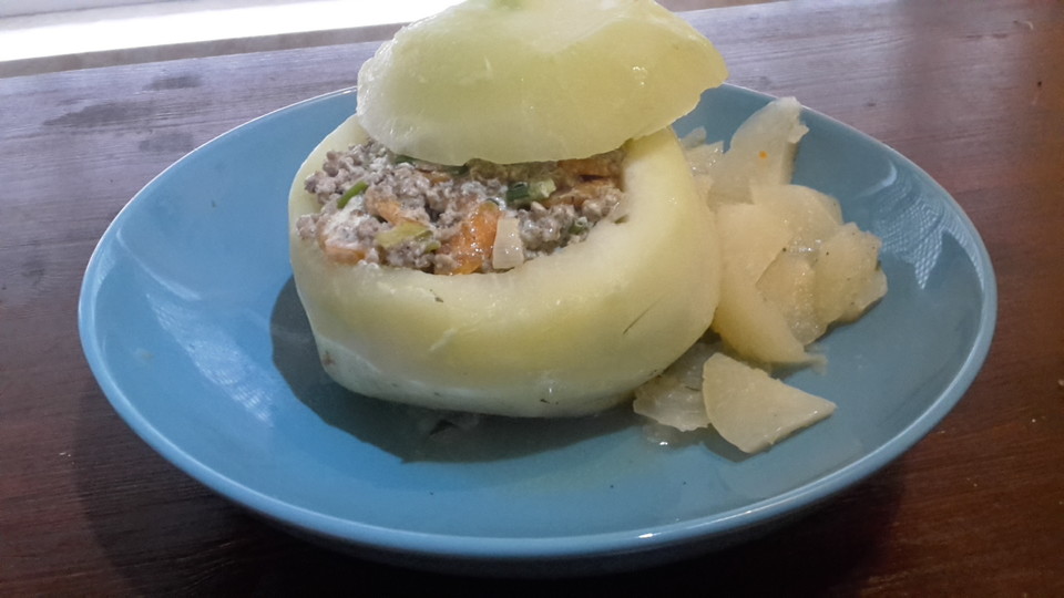 Gefüllte Kohlrabi von Anja68 | Chefkoch.de Gefüllte Kohlrabi von Anja68 | Chefkoch.de