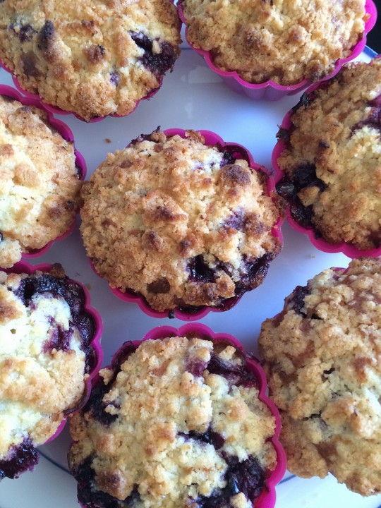 Blaubeer - Muffins mit Streuseln von Ela_Back | Chefkoch.de