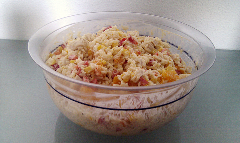 Fruchtiger Curry - Reis - Salat mit Geflügel von browniie | Chefkoch.de