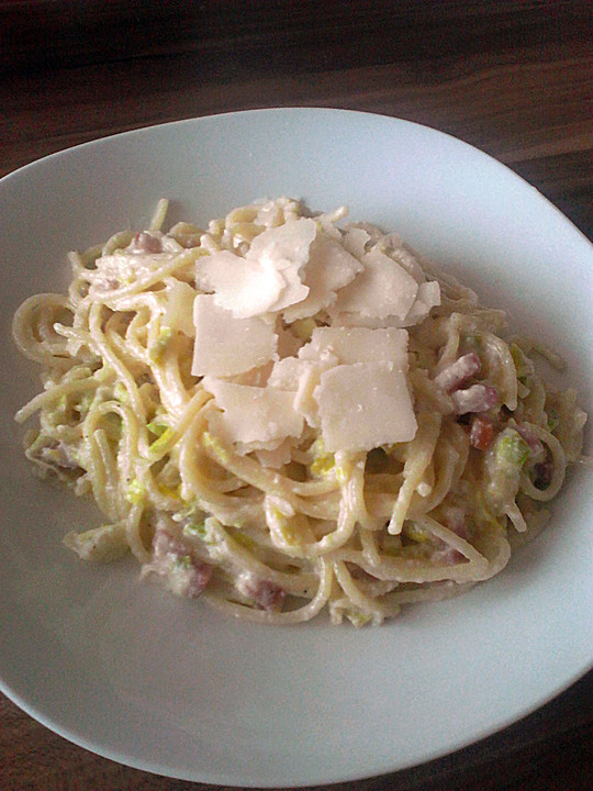 Spaghetti Lauch - Carbonara von browniie | Chefkoch.de