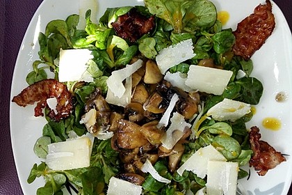 Salat mit Honigchampignons 5