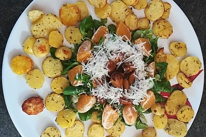 Salat mit Honigchampignons 34