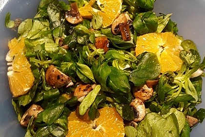 Salat mit Honigchampignons 10