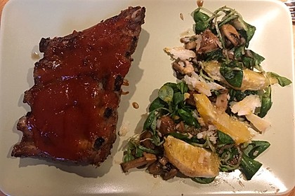 Salat mit Honigchampignons 35