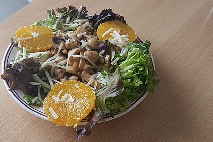 Salat mit Honigchampignons 1