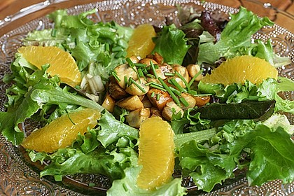 Salat mit Honigchampignons 2
