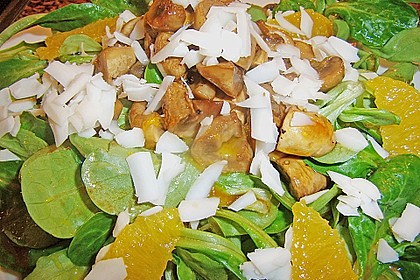 Salat mit Honigchampignons 13