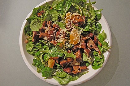 Salat mit Honigchampignons 19