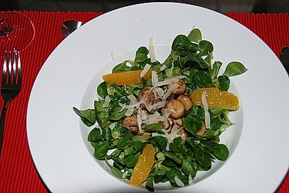 Salat mit Honigchampignons 7