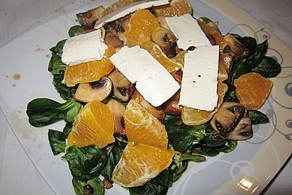 Salat mit Honigchampignons 23