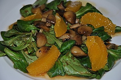 Salat mit Honigchampignons 11