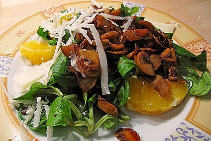 Salat mit Honigchampignons 4