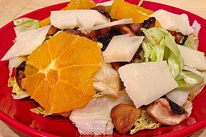 Salat mit Honigchampignons 37