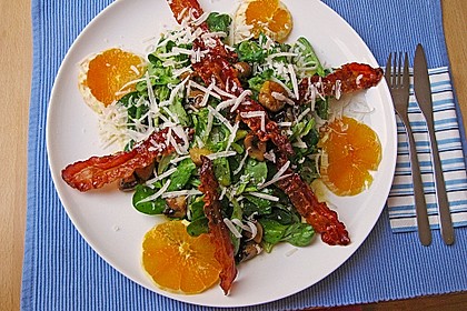 Salat mit Honigchampignons 6