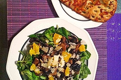 Salat mit Honigchampignons 39