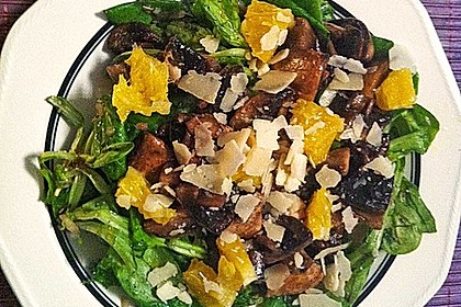 Salat mit Honigchampignons 9