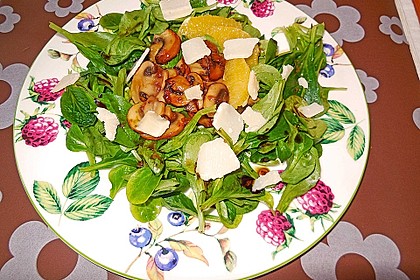 Salat mit Honigchampignons 22
