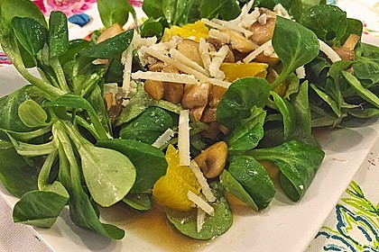 Salat mit Honigchampignons 17