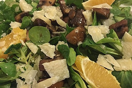 Salat mit Honigchampignons 14