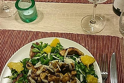 Salat mit Honigchampignons 15