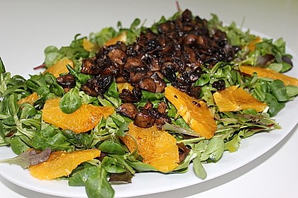 Salat mit Honigchampignons 18
