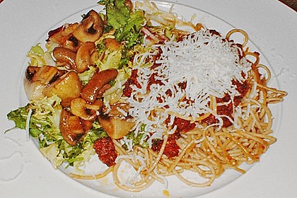 Salat mit Honigchampignons 38