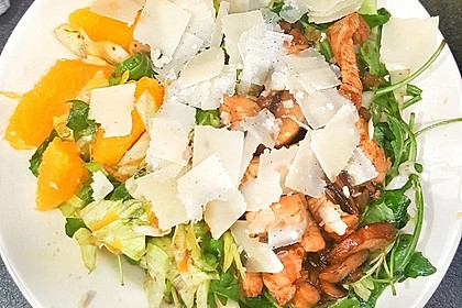 Salat mit Honigchampignons 44