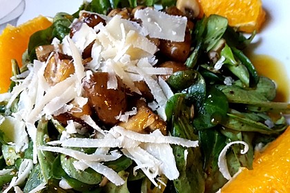 Salat mit Honigchampignons 41