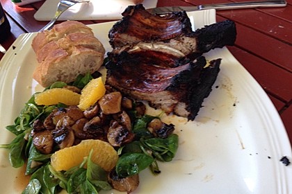 Salat mit Honigchampignons 29