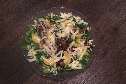 Salat mit Honigchampignons 48