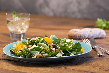 Salat mit Honigchampignons 3