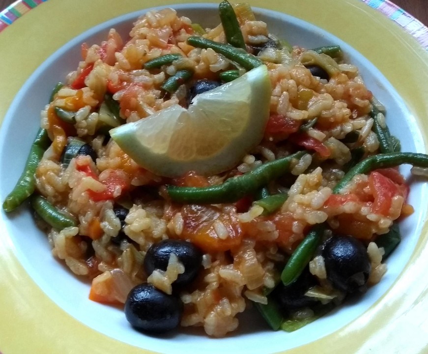 Paella de verduras von heimwerkerkönig Chefkoch.de