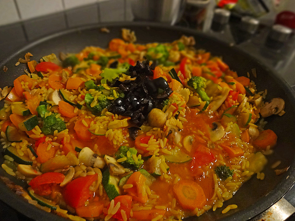 Paella de verduras von heimwerkerkönig Chefkoch.de