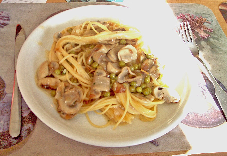 Spaghetti mit Pilzsauce von Simone Hefner | Chefkoch.de