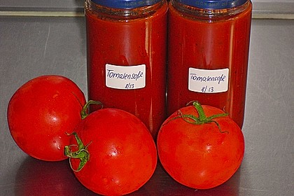 Tomatensoße auf Vorrat