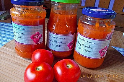 Tomatensoße auf Vorrat 10