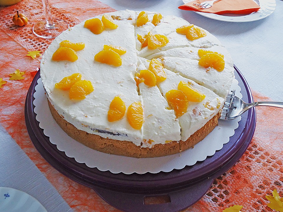 Mohn - Mascarpone - Torte mit Mandarinen von angelika1m | Chefkoch.de