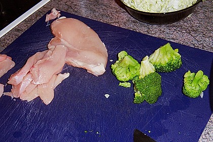 Gebratener Reis mit Hühnchen 7
