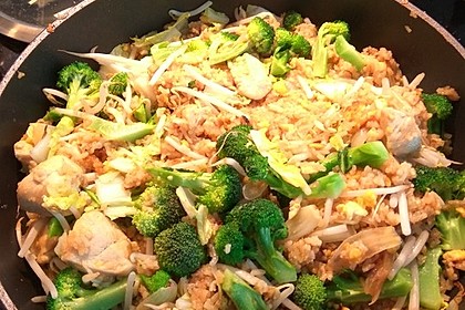 Gebratener Reis mit Hühnchen 4