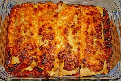 Überbackene Enchiladas mit Avocado-Dip 5