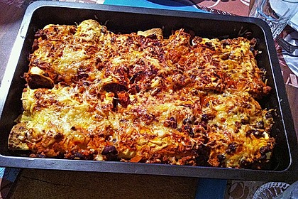 Überbackene Enchiladas mit Avocado-Dip 7