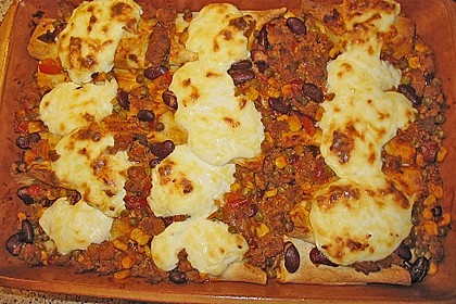 Überbackene Enchiladas mit Avocado-Dip 10